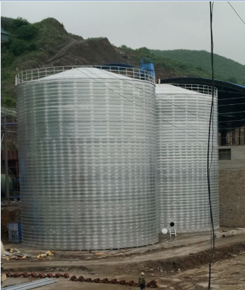 饶平粮食钢板仓的安装全过程不用热焊接